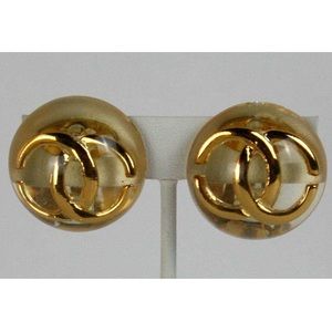 Vintage Chanel CC Logo Earrings